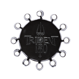 Trident 180 dart flight protector reducing bounce outs and extending flight life black circular design
