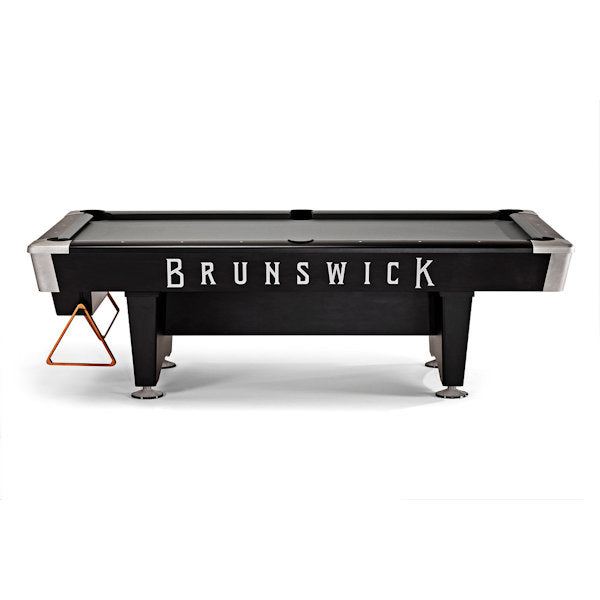 Black Wolf Pro Pool Table by Brunswick side view