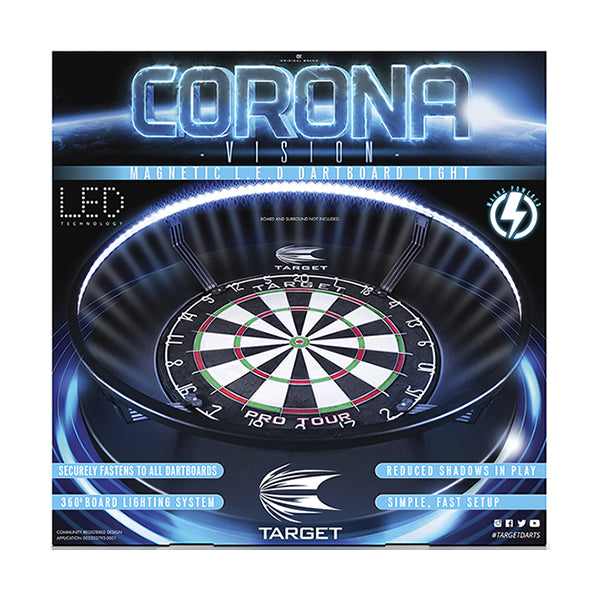 Target Darts Corona Vision Dartboard Lighting System, Black