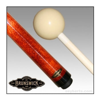 1980s Brunswick Adjustable Weight Pool Cue Carved Wood Shaft With
